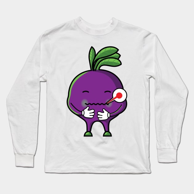 Sick Beet Long Sleeve T-Shirt by Punstastico